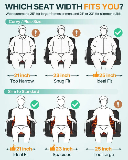 Heated Stadium Seat with Back Support