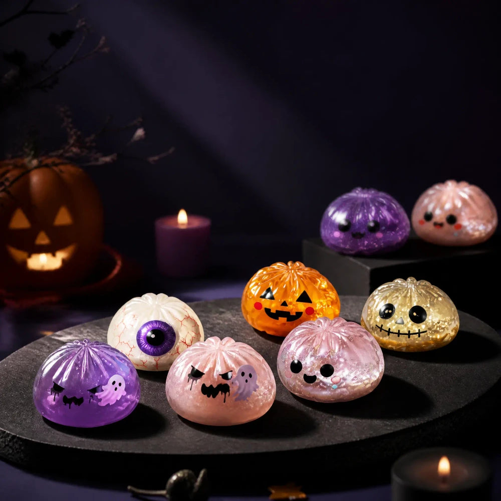 Ghost Dumpling Fidget Squeeze Toy